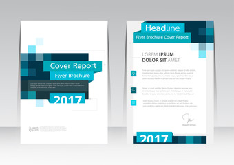 Vector design for Cover Report Annual Flyer Poster in A4 size