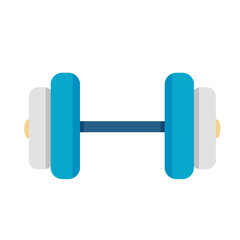 illustration of isolated  dumbbell icon on white background