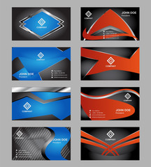 Set of business cards
