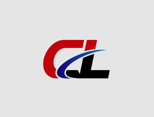 Letter C and L logo vector
