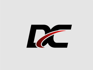 Letter D and C logo vector, dc logo
