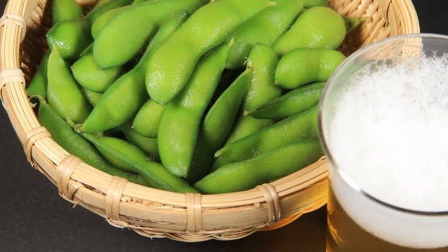 枝豆とビール