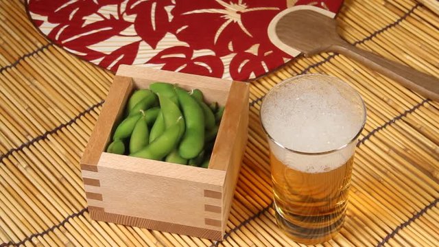 枝豆とビール