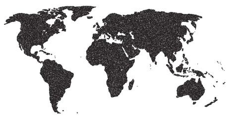 World Outline Dots