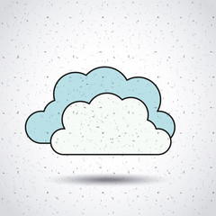 clouds isolated icon design, vector illustration  graphic 