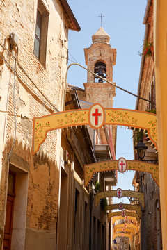 Alley of Bucchianico during of St. Urbano Holiday