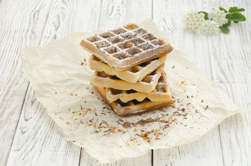 Viennese wafers. Homemade baking
