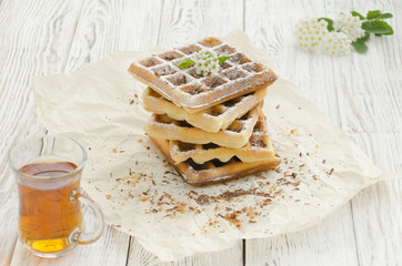 Viennese wafers. Homemade baking
