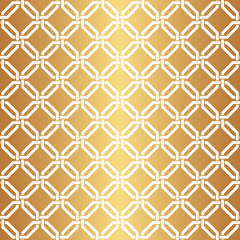Seamless Interwoven Golden Vector Background Texture