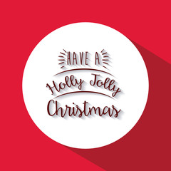 merry christmas frame isolated icon design, vector illustration  graphic 