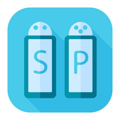 salt and pepper flat icon