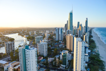 Obraz premium Gold Coast skyline