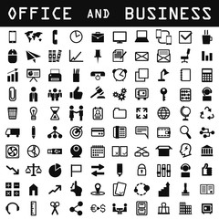 office and business icon set