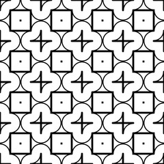 Design seamless monochrome geometric pattern