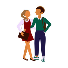 Back to school. Schoolchildren