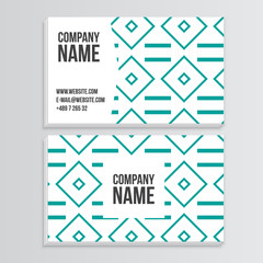 Vector simple business card template