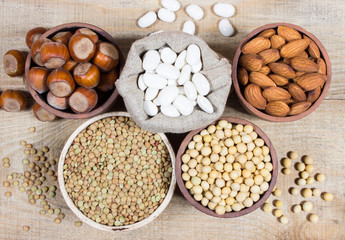 Natural products containing plant proteins.