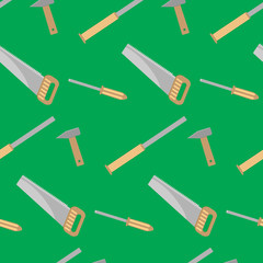 Tools for carpentry seamless pattern