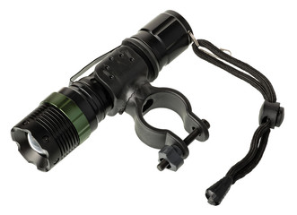 Front bicycle light with mount isolated