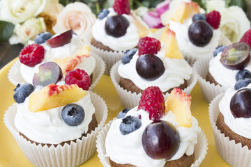 Refreshing Fruit Cupcakes