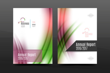 Fototapeta premium A4 size annual report business flyer cover