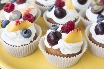 Refreshing Fruit Cupcakes