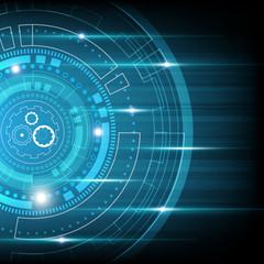 abstract futuristic technology background vector illustration