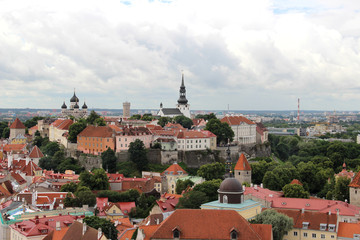 Fototapeta premium Beautiful panorama of Tallin, Estonia