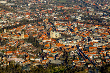 Übersicht Münster Innenstadt mit dem Dom zu Münster, Bistum,
