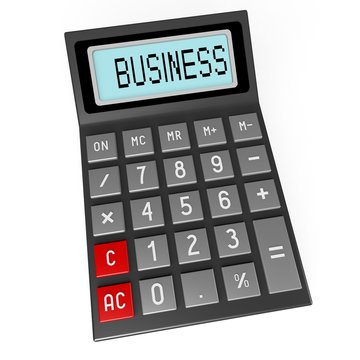 calculator with business display clip art preview