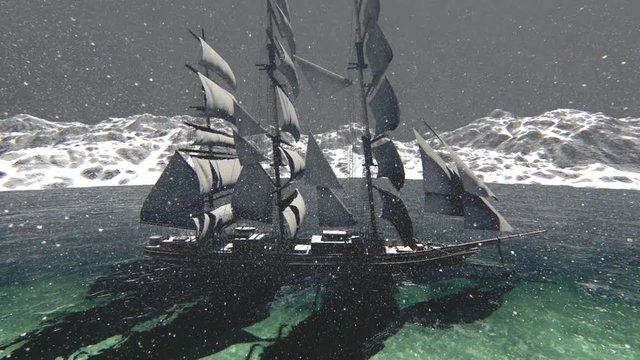 Pirate ship animation