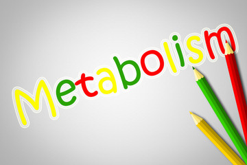 Metabolism text on background