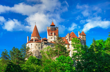 Fototapeta na wymiar Medieval Dracula Castle in Bran, Brasov, Transylvania