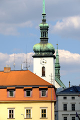 Fototapeta premium Tower in old city of Brno, Czech Republic