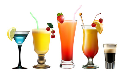 Various cocktails