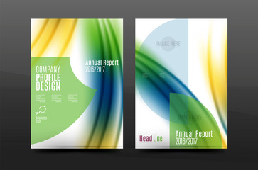 Fototapeta premium A4 size annual report business flyer cover