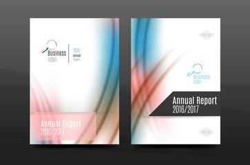 Fototapeta premium A4 size annual report business flyer cover
