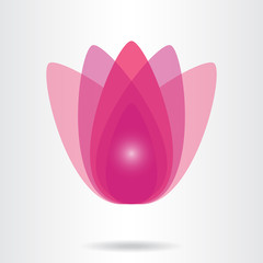 Lotus flower icon.