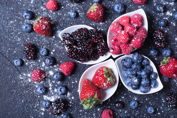 berries : raspberries , blueberries , blackberries , strawberrie