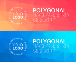 Horisontal polygonal banners