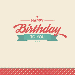 Happy birthday greeting card