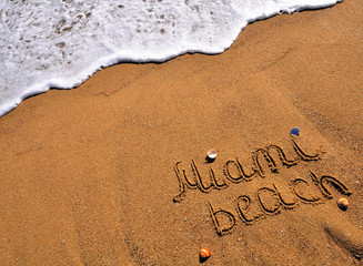 Miami beach sign