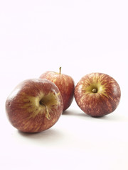 The red apples