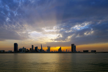 Fototapeta na wymiar Bahrain skyline 