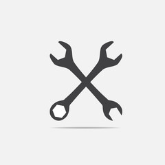 wrench icon. One of set web icons
