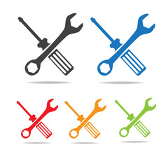 Screwdriver and Wrench icon