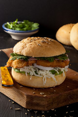 Cemita poblana, typical Mexican sandwich