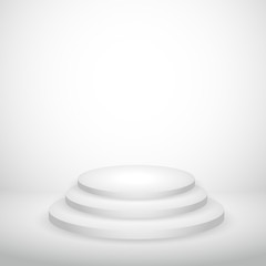 white empty background with podium