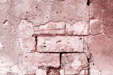 Brick texture with scratches and cracks