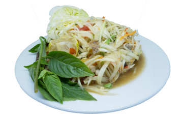 Thai Food, papaya salad.